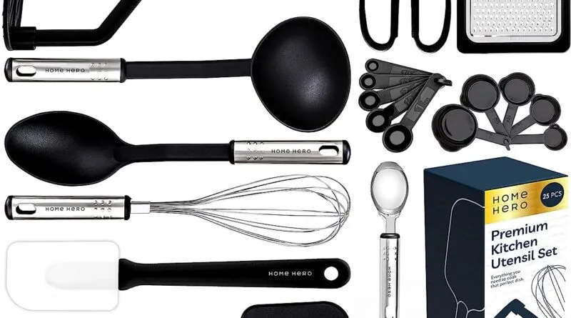 Upgrade Your Culinary Experience with Our 25-Piece Non-Stick Kitchen Utensils Set!