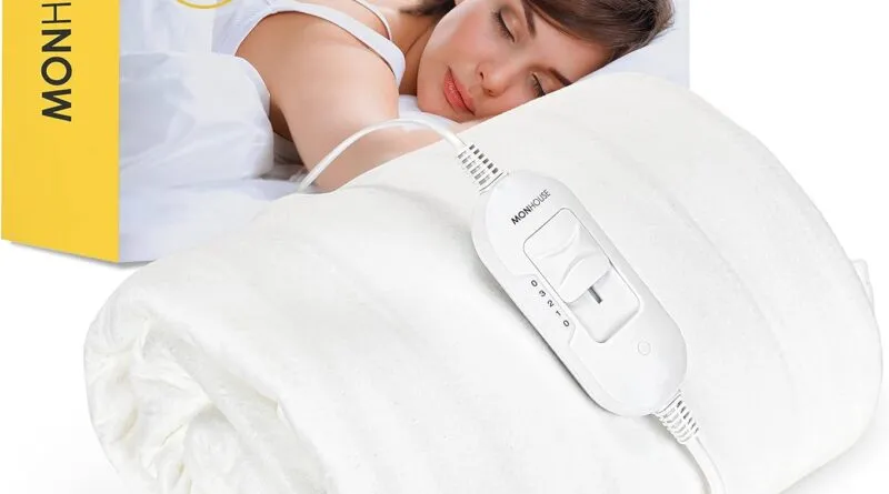 Enhance Your Comfort and Indulge in a Warm Embrace with the MONHOUSE Premium Soft Fleece Electric Blanket