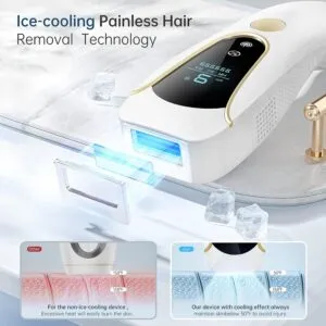 Smooth Skin Awaits: LUBEX IPL Hair Removal Device with Ice Cooling and 3-in-1 Functions