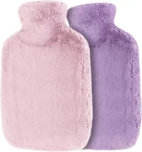 Experience the Warmth and Comfort of Our 2pcs Hot Water Bottles with Hand Pocket