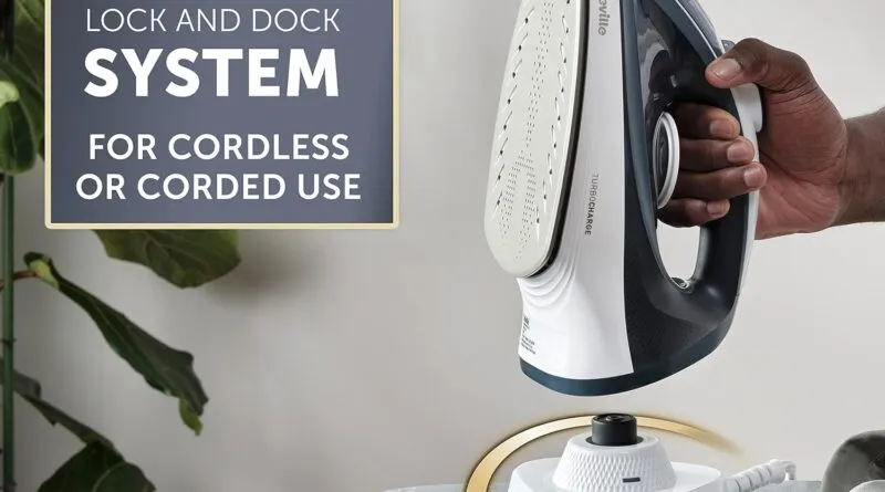 Experience the Power of Breville’s Turbo Charge Cordless Iron with Fast Charging