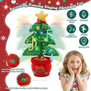 Bring Joy and Festive Cheer with the Coikes Singing Dancing Talking Christmas Plush Toy