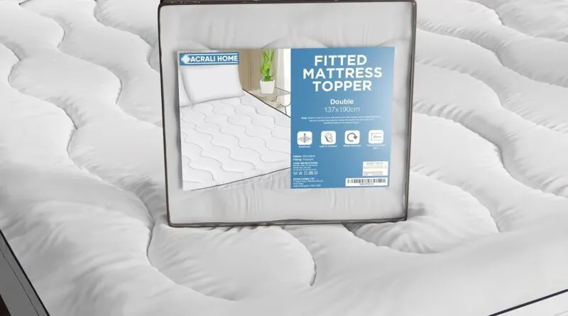 Ultimate Comfort with Acrali Home’s Quilted Fitted Mattress Topper for Double Bed