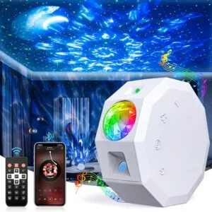 Dreamy Nights: Galaxy Star Projector Light with Bluetooth for Magical Starry Atmosphere