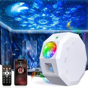 Transform Your Space: Galaxy Star Projector Light with Bluetooth for a Stellar Bedroom Experience