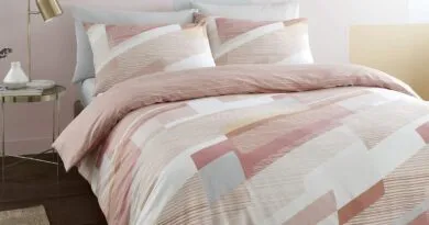 Experience the Luxury of Catherine Lansfield’s Harley Geo Double Duvet Set in Blush