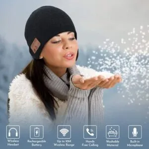 Beanie Bliss, Beats Unbound: ULTRICS Bluetooth Hat - Your Cozy Companion for Wired-Free Winter Wonders