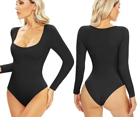 How to Look Stylish and Sexy with a Long Sleeve Shapewear Bodysuit Sexy Shaping Jumpsuit