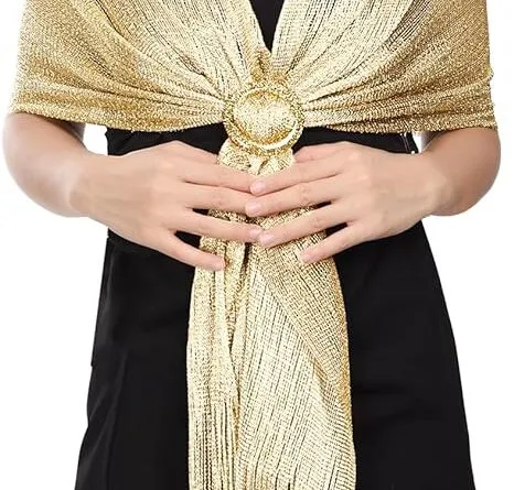 How to Add Some Sparkle to Your Outfit with the Voqeen Sparkling Metallic Shawls and Wraps