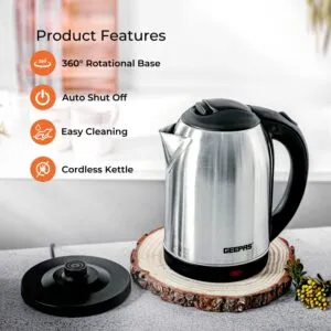 Geepas Electric Kettle, 1500W: A Fast and Convenient Way to Boil Water