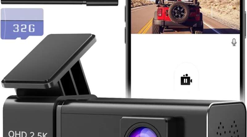 Dash Cam Front WiFi 2.5K 1440P Car Camera: A Smart and Compact Dash Cam for Your Car