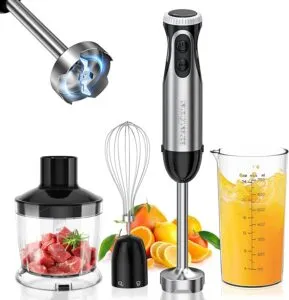 Conquer the Kitchen: Master Chef in Minutes with the Bonsenkitchen 4-in-1 Hand Blender
