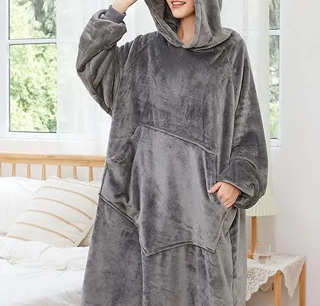 How to Stay Warm and Cosy with the a Wearable Hoodie Blanket Oversized with Giant Pocket Wearable Blanket