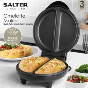 Omelette Odyssey: Conjure Culinary Wonders with the Salter EK2716 Dual Omelette Maker!