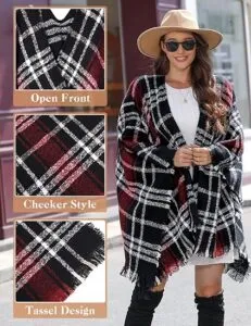 Embrace Elegance with Vijamiy Women’s Plaid Scarves and Wraps