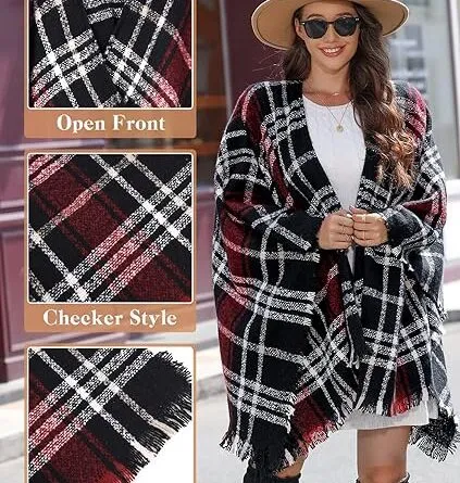 Embrace Elegance with Vijamiy Women’s Plaid Scarves and Wraps