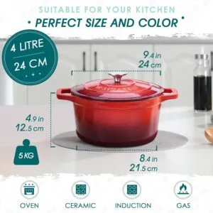 vancasso Dutch Oven: A Classic Cast Iron Pot for Your Kitchen