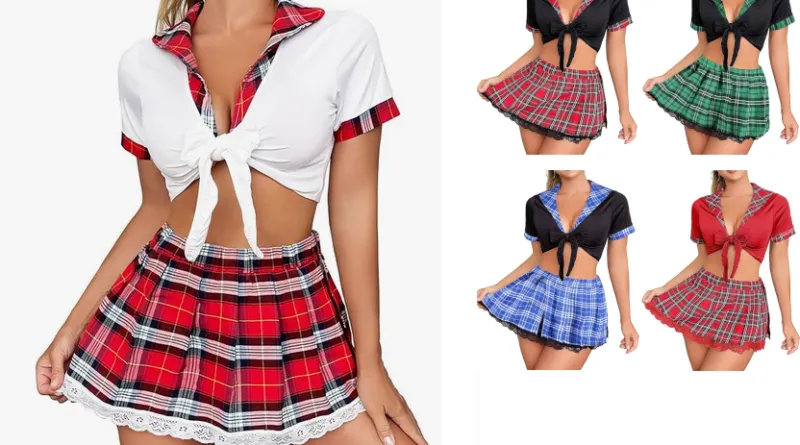 Svanco Women School Girl Outfit Cosplay Costume