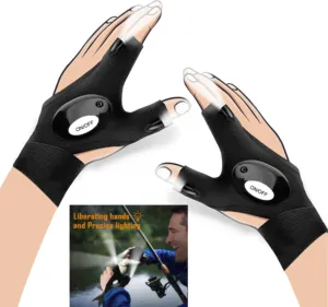 Ditch the Dimmer, Embrace the Glimmer: Flashlight Gloves - Gear Up for Dads Who Do!