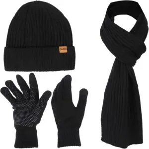 Winter Beanie Hat Scarf Gloves Set: Stay Warm and Stylish