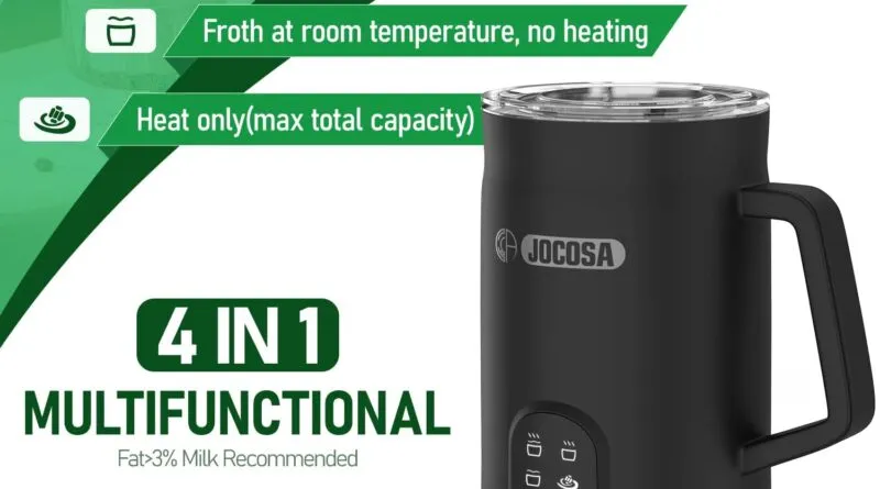 Indulge in Café-Quality Drinks with JOCOSA Milk Frother Electric