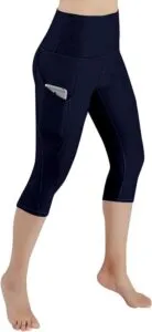 Women's High Waist Yoga Pants Capri 3/4 Length Workout Running Leggings