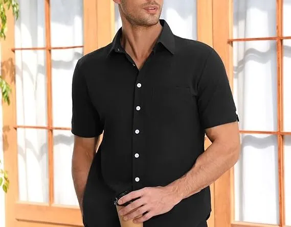 Unleash Your Inner Style with Voqeen Mens Short Sleeve Shirts - A Perfect Blend of Comfort and Elegance