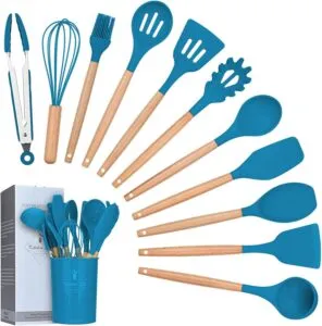 Unleash Your Inner Chef with Our 12-Piece Silicone Cooking Utensils Set - Perfect for Every Kitchen!