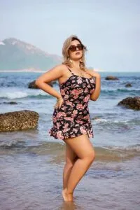 Flawless Fit: Hanna Nikole Tankini Set for Women's Large Sizes