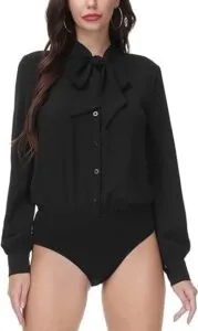 Elevate Your Workwear Style with the Kate Kasin Women's Elegant Long Sleeve Blouse