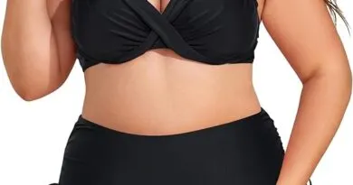 Bikini Sets for Women Plus Size High Waist Crisscross