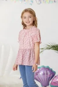 Elegant and Comfortable: GRACE KARIN Girls Short Sleeve Floral Blouse Review