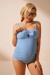 Elevate Your Maternity Swimwear Game with Maacie's Comfortable One-Piece Swimsuit!