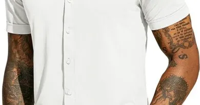 Men's Short Sleeve Dress Shirt Casual Shirts