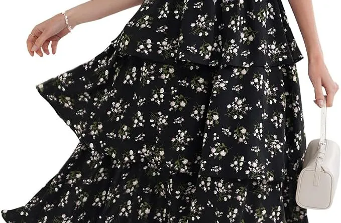 Elegant Elegance: GRACE KARIN's Stunning Floral Swing Dress Review
