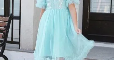 GRACE KARIN Girls Dress Crew Neck A Line Hem Short Sleeve Dress Sequins Tulle Netting Party Dress