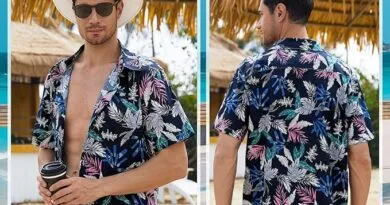 Svanco Hawaiian Shirt Mens Short Sleeve Beach Tropical Shirts Cotton Shirt Casual Aloha Shirts Summer Button Down Floral Shirt for Men UK M-XXL