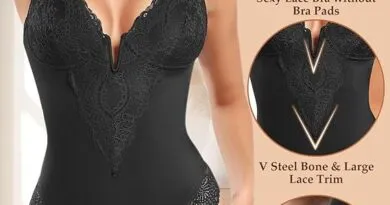 RITOSTA Lace Bodysuit for Women's Shapewear Tummy Control Mesh Sexy Shaping Thong V Neck Sleeveless Leotard Corset Top Bodyshaper Fajas Body Shaper