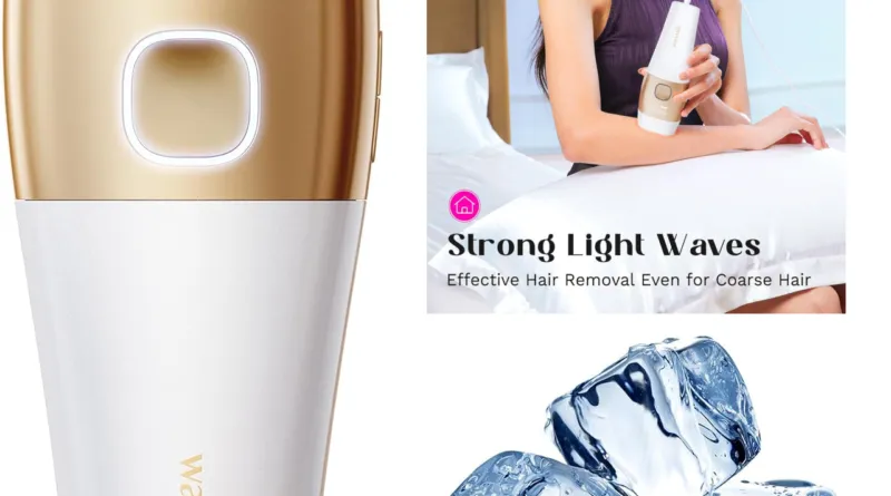 Wavytalk Laser Hair Removal Device, Painless Ice Cooling IPL Hair Removal, Max 24J High Energy Hair Removal Machine for Face Bikini Line Armpit Leg Back, Corded